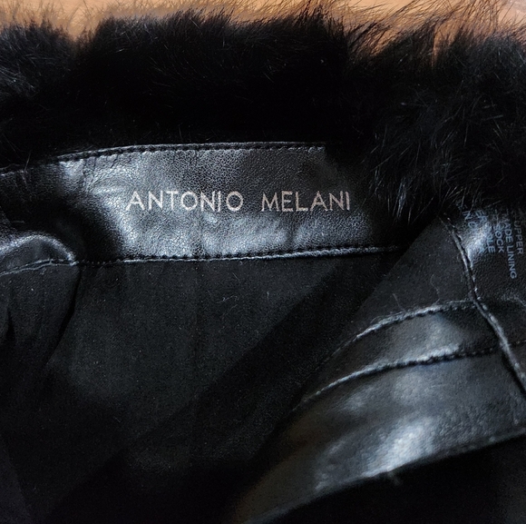 Antonio Melani Kylan Suede Leather Rabbit Fur Dress Booties - Picture 9 of 10